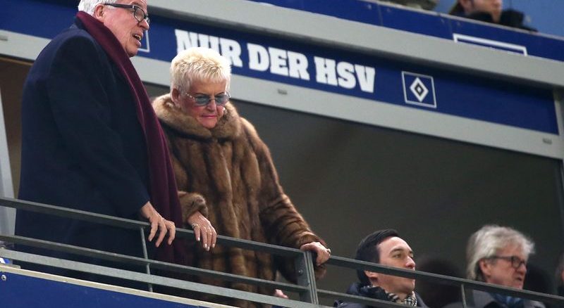 HSV-Investor Klaus-Michael Kühne (l.) und seine Frau Christine