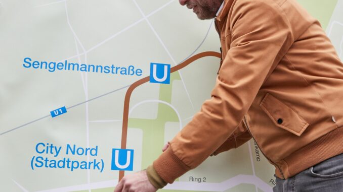Die Arbeiten für die neue Hamburger U-Bahnlinie U5 gehen voran Damit die U5 bald auch in der Sengelmannstraße einfahren kann, muss dort umgebaut werden. (Archivbild)