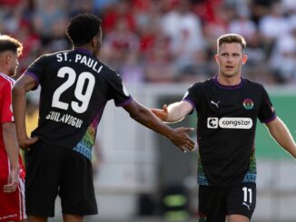Auf den zuletzt treffsicheren Morgan Guilavogui müssen Johannes Eggestein und der FC St. Pauli am Samstag gegen Werder Bremen verzichten.