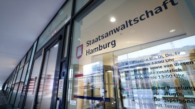 Staatsanwaltschaft Hamburg Der Eingang zum neuen Sitz der Hamburger Staatsanwaltschaft im Michaelis-Quartier.