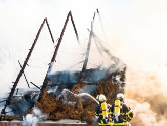 In einem Reetdachhaus ist in Hamburg ein Feuer ausgebrochen.