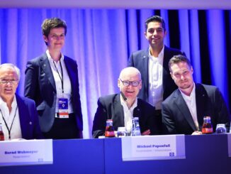 Anna Gnauk (2.v.l), bislang in der Geschäftsführung des Hamburger SV e.V., wird Chefin des Olympiastützpunkts Hamburg/Schleswig-Holstein.