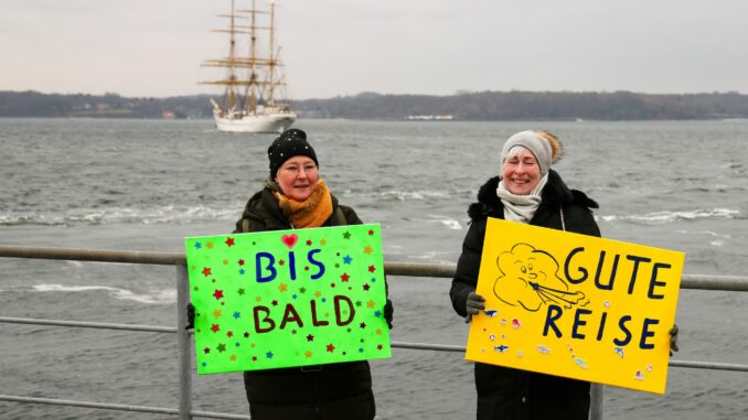«Gorch Fock» beginnt Auslandsausbildungsreise Die «Gorch Fock» verlässt den Heimathafen in Kiel.