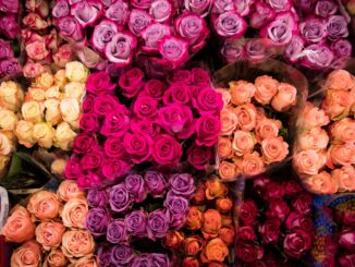 Rund um den Valentinstag werden viele Blumensträuße verkauft.