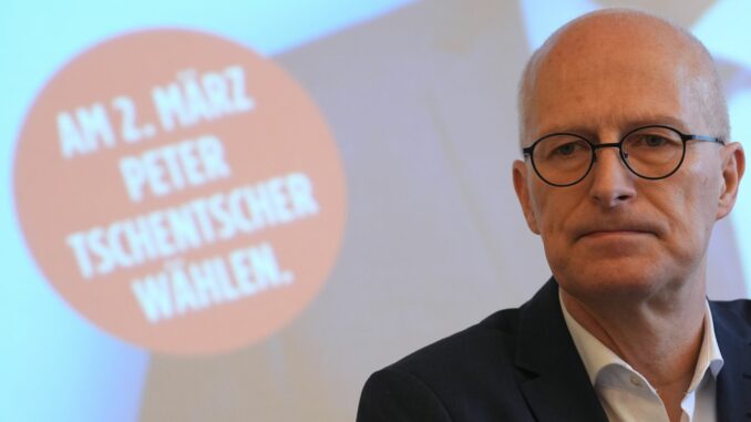 Wahlkampf Bürgerschaft - SPD Peter Tschentscher möchte nach der Bürgerschaftswahl weiter mit den Grünen koalieren, wünscht sich aber eine stärkere SPD.