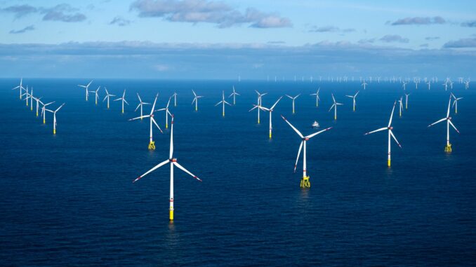Windkraft auf See Immer mehr Windkraft auf See.