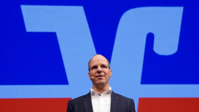 Landwirtschaftstag der Volksbanken Raiffeisenbanken Stefan Lohmeier, Sprecher der VR-Banken, verkündete wachsende Geschäfte