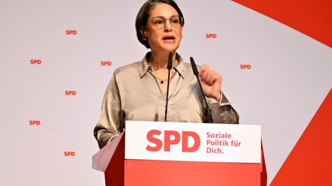 Serpil Midyatli Midyatli sieht die Union in der Pflicht, eine Mehrheit für die Finanzen im Bund zu organisieren.