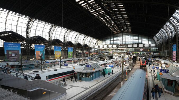 Hauptbahnhof Hamburg Auf den Mann wartet ein Verfahren wegen unbefugten Aufenthalts im Gleisbereich. (Symbolfoto).