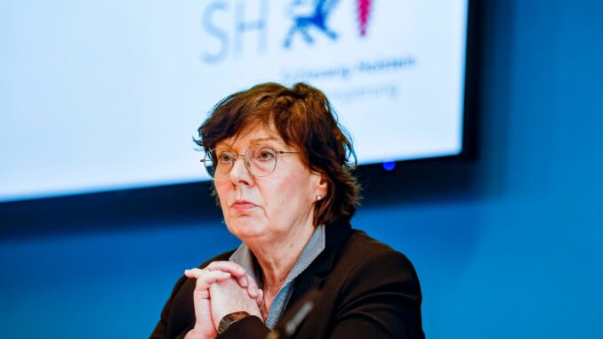 Innenministerin Sabine Sütterlin-Waack Innenministerin Sabine Sütterlin-Waack berichtet über die Entwicklung der Kriminalität in Schleswig-Holstein. (Archivbild)