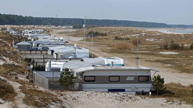 Vorerst Ruhe auf dem Campingplatz. 
