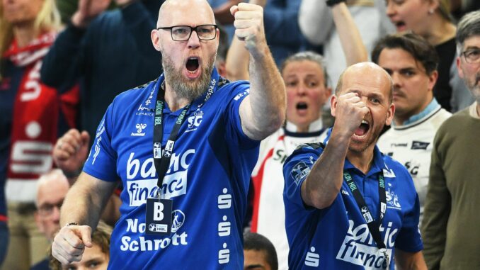 Trainer Ales Pajovic von der SG Flensburg-Handewitt Trainer Ales Pajovic und die SG Flensburg-Handewitt spielten in Dänemark.