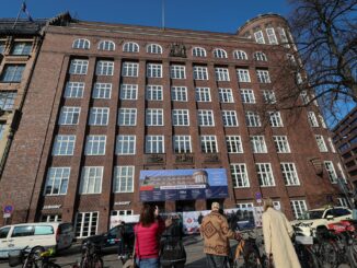 Die Sanierung des Gebäudes der Finanzbehörde soll drei Jahre dauern.