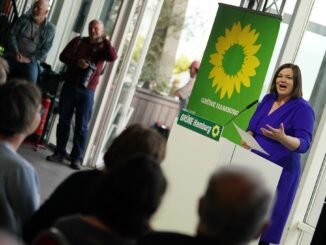 Hamburgs Zweite Bürgermeisterin Katharina Fegebank (Grüne) hat bei der Sonder-Landesmitgliederversammlung eindringlich für den rot-grünen Koalitionsvertrag geworben.
