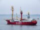 Das historische Feuerschiff «Elbe 1» hat Stralsund verlassen.
