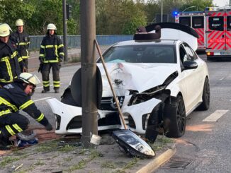 Bei dem Unfall waren keine weiteren Fahrzeuge beteiligt.