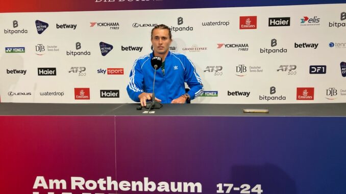 Hamburg Open - Pressekonferenz Alexander Zverev Alexander Zverev schlägt ab Montag in seiner Heimatstadt Hamburg auf.