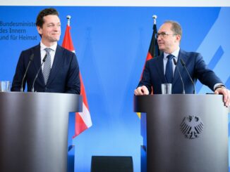 Dobrindt und Bek sind sich in Vielem einig.