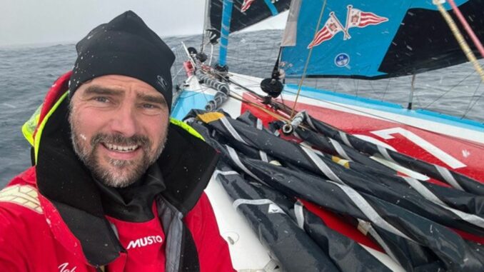 Boris Herrmann Herrmann stellte seine Crew vor.