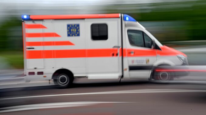 Krankenwagen Die Frau kam mit einem Oberschenkelbruch in ein Krankenhaus. (Symbolbild)