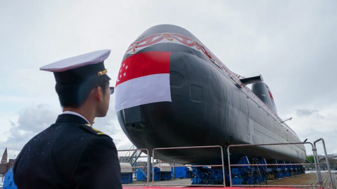 U-Boot-Taufe für Singapur in Kiel Singapur hatte in der Vergangenheit bereits vier U-Boote in Kiel bestellt. (Archivbild)