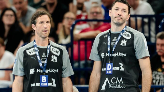 HSVH-Trainer Torsten Jansen (l) und Assistent Blazenko Lackovic Hamburgs Trainer Torsten Jansen (l) und sein Assistent Blazenko Lackovic haben ihre Verträge verlängert.