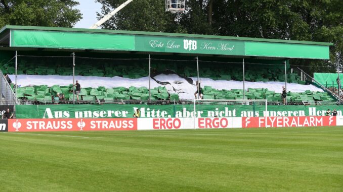 Stadion an der Lübecker Lohmühle Lübeck im DFB-Pokal.