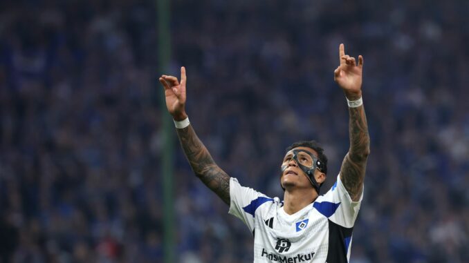 Hamburger SV - SSV Ulm 1846 Stürmer Davie Selke ist mit dem HSV in die Bundesliga aufgestiegen.
