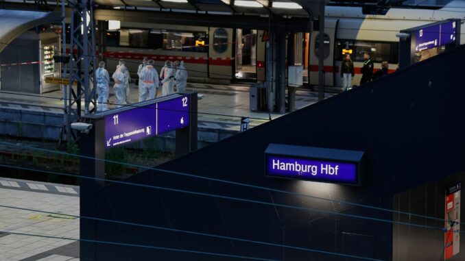 Mehrere Verletzte bei Messerangriff in Hamburg Vier Bahngleise am Hamburger Hauptbahnhof wieder freigegeben.