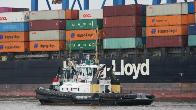 Container Terminal Altenwerder Kurz- und mittelfristige Auswirkungen des US-Handelskonflikts lassen sich für Hapag-Lloyd nicht verlässlich abschätzen. (Archivbild)