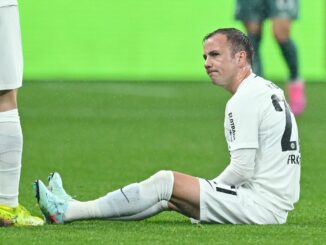 Für Mario Götze von Eintracht Frankfurt ist die Saison gelaufen.