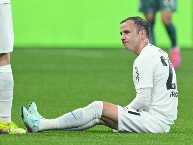 Für Mario Götze von Eintracht Frankfurt ist die Saison gelaufen.