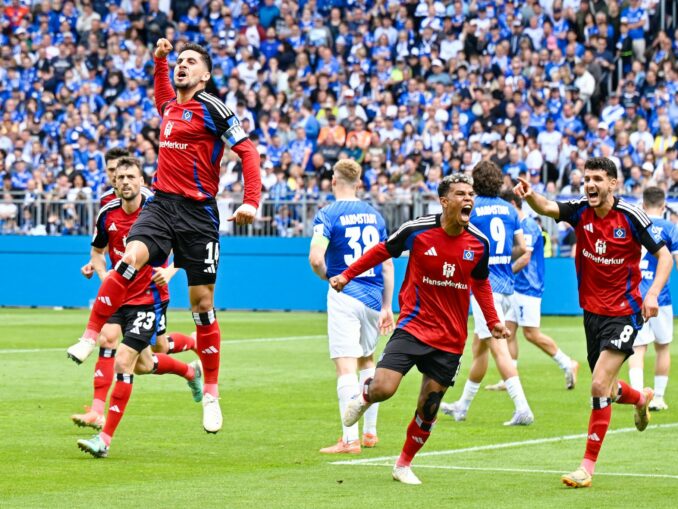 Der Hamburger SV steht dicht vor dem Aufstieg in die Fußball-Bundesliga.