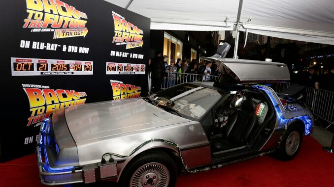 Nachbildung DeLorean DMC-12 aus «Zurück in die Zukunft» Im Frühjahr feiert "Zurück in die Zukunft" als Musical Premiere in Hamburg. (Archivbild)