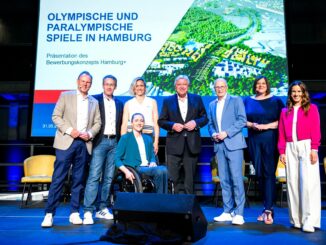 Start zum Hamburgs Bewerbungs-Marathon mit Ziel Olympia