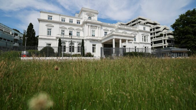 Künftiges Hotel «The Jefferson» in Hamburg - Medienrundgang Mehr als 70 Jahre war in dem Gebäude das US-Generalkonsulat untergebracht.