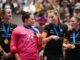 Torfrau Rosa Krüger (2.v.l.) wurde mit ihrem HTHC deutsche Meisterin und MVP der Endrunde.