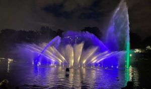 Wasserfontänen in Planten un Blomen