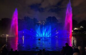 Wasserfontänen in Planten un Blomen