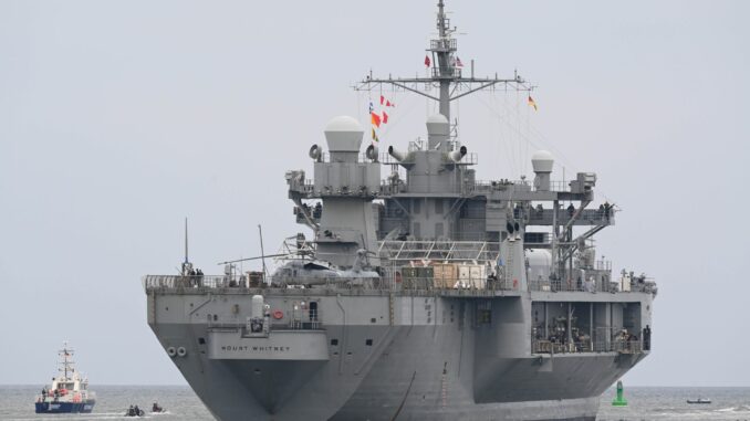 Manöver Baltic Operations (BALTOPS) Geführt wurde das Nato-Ostsee-Manöver vom US-Führungsschiff „Mount Whitney“. (Archivbild)