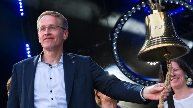 Kieler Woche 2025 Schleswig-Holsteins Ministerpräsident Daniel Günther (CDU) hat die Kieler Woche eröffnet.