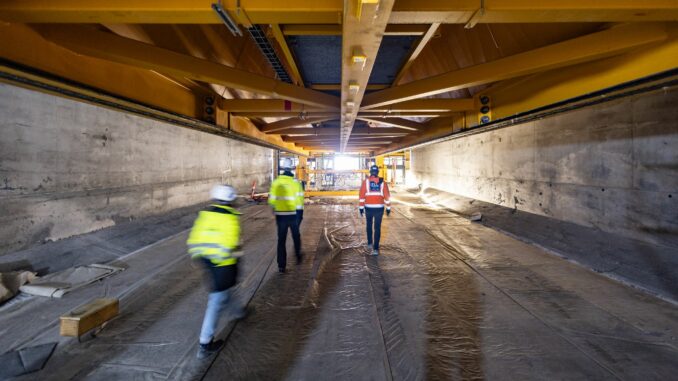 Bau des Fehmarnbelt-Tunnels schreitet voran Die Verbindung zwischen Deutschland und Südskandinavien soll voraussichtlich 2029 eröffnet werden. (Archivbild)