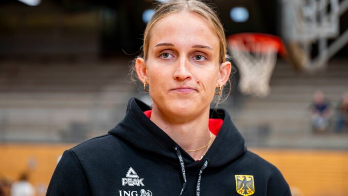 Leonie Fiebich Auf Leonie Fiebich kommt es bei der Basketball-EM ganz besonders an.