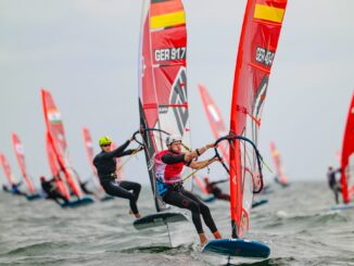 Fabian Wolf holt bei der Kieler Woche einen Sieg.