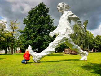 Diese Skulptur gehört zu den Highlights der NordArt.