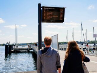 Verkehrsinformationen in Echtzeit für die Fördeschifffahrt.