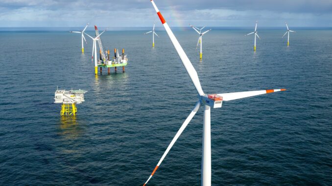 Windpark Riffgat Der Windpark Riffgat liegt rund 15 Kilometer nördlich von Borkum. (Archivbild)