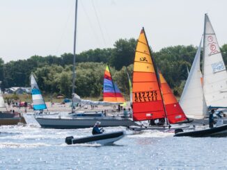 Am Freitag beginnt in Travemünde die 136. Travemünder Woche. Mit 350 gemeldeten Booten und rund 750 Seglern ist das Teilnehmerfeld nach Angaben der Veranstalter in diesem Jahr kleiner als im Vorjahr. (Archivbild)