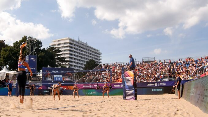 Beachvolleyball-DM in Timmendorfer Strand Ab 2026 finden die Deutschen Beachvolleyball-Meisterschaften nicht mehr in Timmendorfer Strand statt.