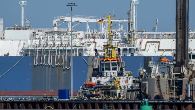 Energie-Terminal „Deutsche Ostsee“ Über das Regasifizierung-Schiff «Neptune» im Rügener Hafen Mukran wurde zuletzt vergleichsweise viel Gas eingespeist.